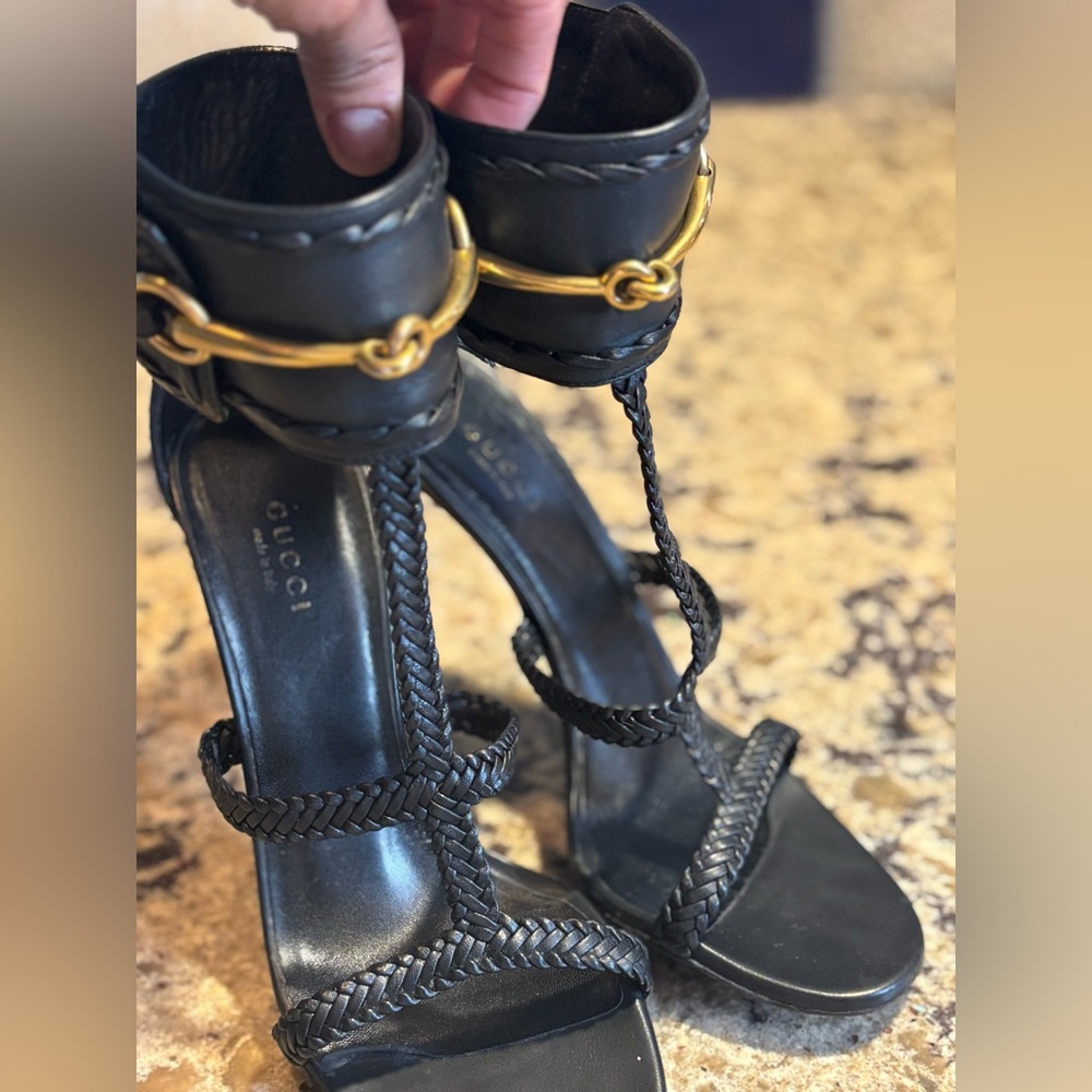 Gucci Black Women's Heeled Sandals
